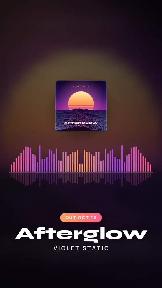 A vertical 9:16 clip frame of the mirrored bars visualizer